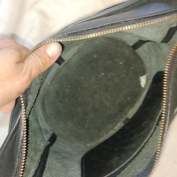 VINTAGE COACH large weekender in black leather. - Picture 9 of 10